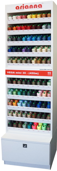 Нитки для фріволіте VEGA 30 450м Polyester 100% - Зображення 2